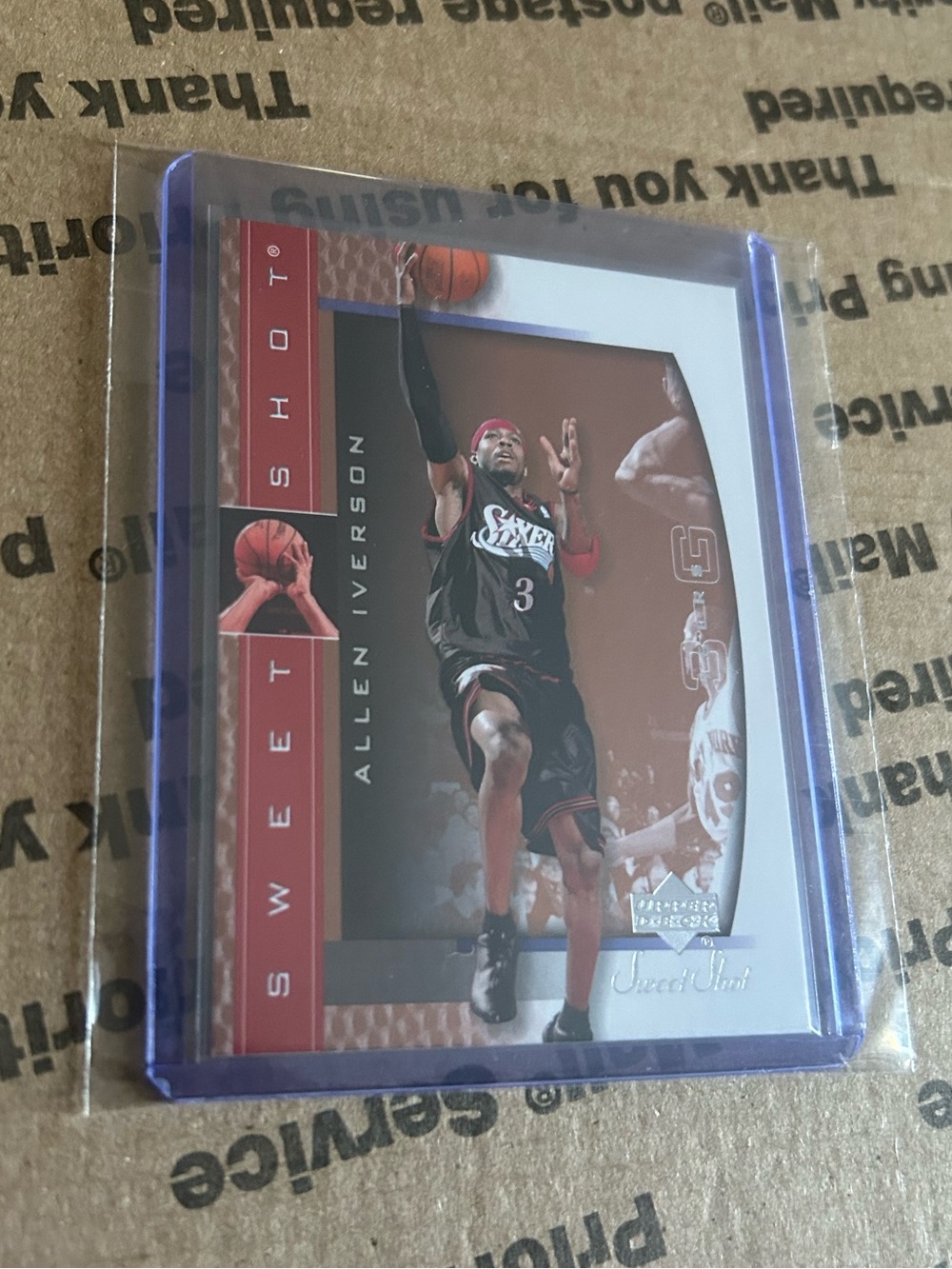 Allen Iverson ‘03 Upper Deck Sweet Shot Card No. 62